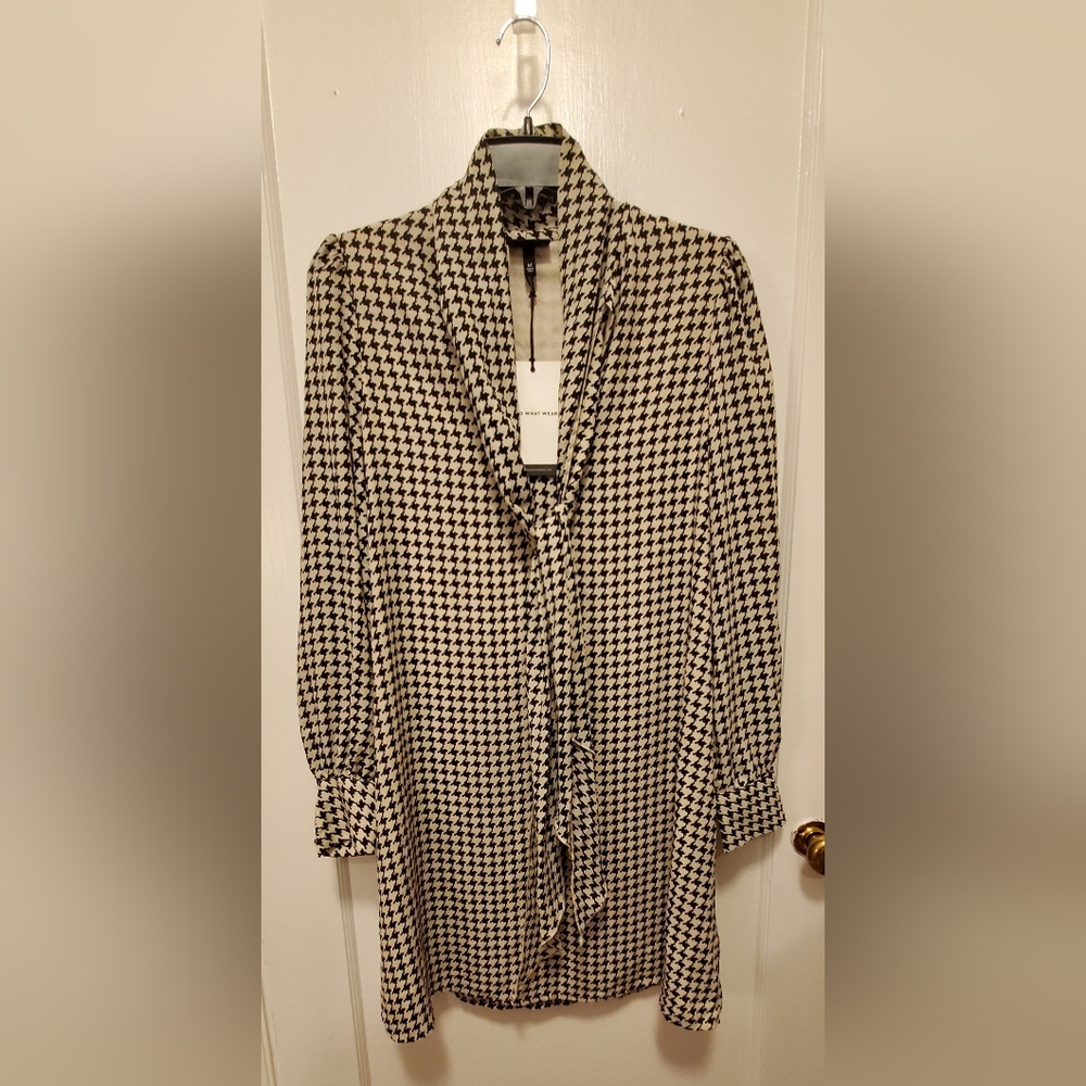 Who What Wear Houndstooth Dress NWT